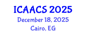 International Conference on Agriculture, Agronomy and Crop Sciences (ICAACS) December 18, 2025 - Cairo, Egypt