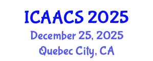 International Conference on Agriculture, Agronomy and Crop Sciences (ICAACS) December 25, 2025 - Quebec City, Canada