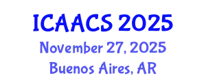 International Conference on Agriculture, Agronomy and Crop Sciences (ICAACS) November 27, 2025 - Buenos Aires, Argentina
