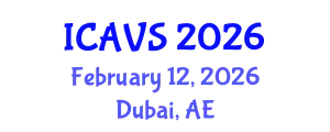 International Conference on Advanced Vibrational Spectroscopy (ICAVS) February 12, 2026 - Dubai, United Arab Emirates