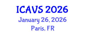 International Conference on Advanced Vibrational Spectroscopy (ICAVS) January 26, 2026 - Paris, France