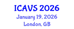 International Conference on Advanced Vibrational Spectroscopy (ICAVS) January 19, 2026 - London, United Kingdom