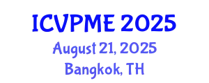International Conference on Vibration Problems and Mechanical Engineering (ICVPME) August 21, 2025 - Bangkok, Thailand