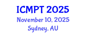 International Conference on Mycotoxins, Phycotoxins and Toxicology (ICMPT) November 10, 2025 - Sydney, Australia