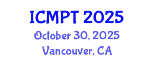 International Conference on Mycotoxins, Phycotoxins and Toxicology (ICMPT) October 30, 2025 - Vancouver, Canada