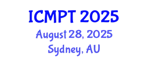 International Conference on Mycotoxins, Phycotoxins and Toxicology (ICMPT) August 28, 2025 - Sydney, Australia