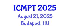International Conference on Mycotoxins, Phycotoxins and Toxicology (ICMPT) August 21, 2025 - Budapest, Hungary