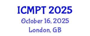 International Conference on Mycotoxins, Phycotoxins and Toxicology (ICMPT) October 16, 2025 - London, United Kingdom