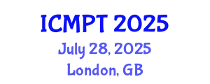 International Conference on Mycotoxins, Phycotoxins and Toxicology (ICMPT) July 28, 2025 - London, United Kingdom