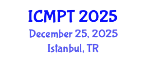 International Conference on Mycotoxins, Phycotoxins and Toxicology (ICMPT) December 25, 2025 - Istanbul, Turkey