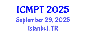 International Conference on Mycotoxins, Phycotoxins and Toxicology (ICMPT) September 29, 2025 - Istanbul, Turkey