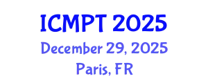 International Conference on Mycotoxins, Phycotoxins and Toxicology (ICMPT) December 29, 2025 - Paris, France