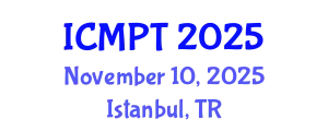 International Conference on Mycotoxins, Phycotoxins and Toxicology (ICMPT) November 10, 2025 - Istanbul, Turkey