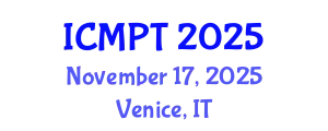 International Conference on Mycotoxins, Phycotoxins and Toxicology (ICMPT) November 17, 2025 - Venice, Italy