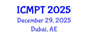 International Conference on Mycotoxins, Phycotoxins and Toxicology (ICMPT) December 29, 2025 - Dubai, United Arab Emirates