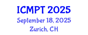 International Conference on Mycotoxins, Phycotoxins and Toxicology (ICMPT) September 18, 2025 - Zurich, Switzerland
