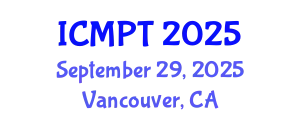 International Conference on Mycotoxins, Phycotoxins and Toxicology (ICMPT) September 29, 2025 - Vancouver, Canada