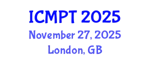 International Conference on Mycotoxins, Phycotoxins and Toxicology (ICMPT) November 27, 2025 - London, United Kingdom