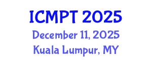 International Conference on Mycotoxins, Phycotoxins and Toxicology (ICMPT) December 11, 2025 - Kuala Lumpur, Malaysia