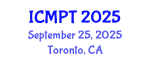 International Conference on Mycotoxins, Phycotoxins and Toxicology (ICMPT) September 25, 2025 - Toronto, Canada