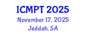International Conference on Mycotoxins, Phycotoxins and Toxicology (ICMPT) November 17, 2025 - Jeddah, Saudi Arabia