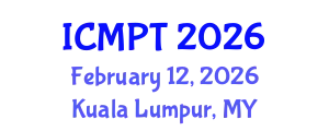 International Conference on Mycotoxins, Phycotoxins and Toxicology (ICMPT) February 12, 2026 - Kuala Lumpur, Malaysia