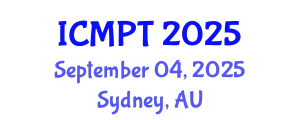International Conference on Mycotoxins, Phycotoxins and Toxicology (ICMPT) September 04, 2025 - Sydney, Australia