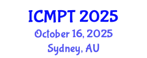 International Conference on Mycotoxins, Phycotoxins and Toxicology (ICMPT) October 16, 2025 - Sydney, Australia