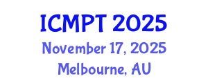 International Conference on Mycotoxins, Phycotoxins and Toxicology (ICMPT) November 17, 2025 - Melbourne, Australia