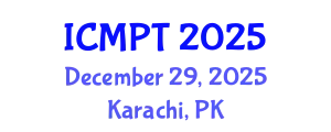 International Conference on Mycotoxins, Phycotoxins and Toxicology (ICMPT) December 29, 2025 - Karachi, Pakistan