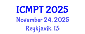 International Conference on Mycotoxins, Phycotoxins and Toxicology (ICMPT) November 24, 2025 - Reykjavik, Iceland