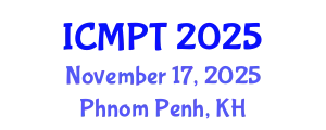 International Conference on Mycotoxins, Phycotoxins and Toxicology (ICMPT) November 17, 2025 - Phnom Penh, Cambodia
