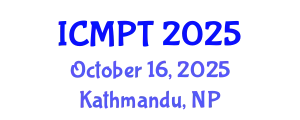International Conference on Mycotoxins, Phycotoxins and Toxicology (ICMPT) October 16, 2025 - Kathmandu, Nepal