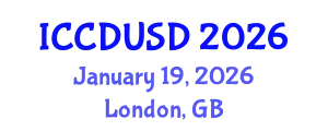 International Conference on Carbon Dioxide Utilization and Sustainable Development (ICCDUSD) January 19, 2026 - London, United Kingdom