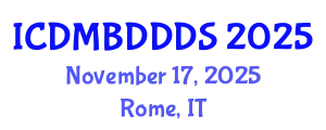 International Conference on Data Mining, Big Data, Database and Data System (ICDMBDDDS) November 17, 2025 - Rome, Italy