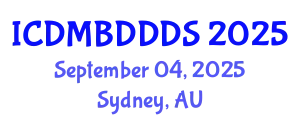 International Conference on Data Mining, Big Data, Database and Data System (ICDMBDDDS) September 04, 2025 - Sydney, Australia