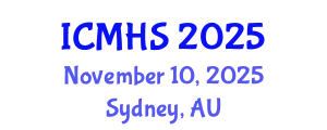International Conference on Medical and Health Sciences (ICMHS) November 10, 2025 - Sydney, Australia