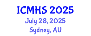International Conference on Medical and Health Sciences (ICMHS) July 28, 2025 - Sydney, Australia