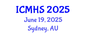 International Conference on Medical and Health Sciences (ICMHS) June 19, 2025 - Sydney, Australia