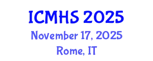International Conference on Medical and Health Sciences (ICMHS) November 17, 2025 - Rome, Italy