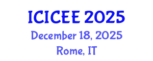 International Conference on Internal Combustion Engines Engineering (ICICEE) December 18, 2025 - Rome, Italy