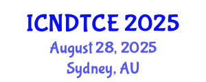 International Conference on Non-Destructive Testing in Civil Engineering (ICNDTCE) August 28, 2025 - Sydney, Australia