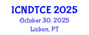 International Conference on Non-Destructive Testing in Civil Engineering (ICNDTCE) October 30, 2025 - Lisbon, Portugal