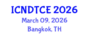 International Conference on Non-Destructive Testing in Civil Engineering (ICNDTCE) March 09, 2026 - Bangkok, Thailand