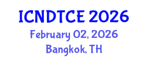 International Conference on Non-Destructive Testing in Civil Engineering (ICNDTCE) February 02, 2026 - Bangkok, Thailand