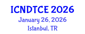 International Conference on Non-Destructive Testing in Civil Engineering (ICNDTCE) January 26, 2026 - Istanbul, Turkey
