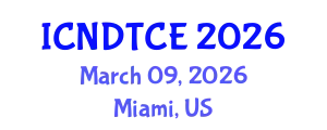 International Conference on Non-Destructive Testing in Civil Engineering (ICNDTCE) March 09, 2026 - Miami, United States