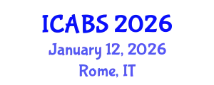 International Conference on Applications of Building Simulation (ICABS) January 12, 2026 - Rome, Italy
