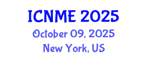 International Conference on Nanotechnology and Materials Engineering (ICNME) October 09, 2025 - New York, United States