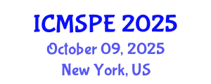 International Conference on Materials Science and Polymer Engineering (ICMSPE) October 09, 2025 - New York, United States